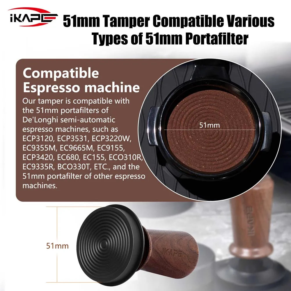 IKAPE Coffee Wooden Tamper V3