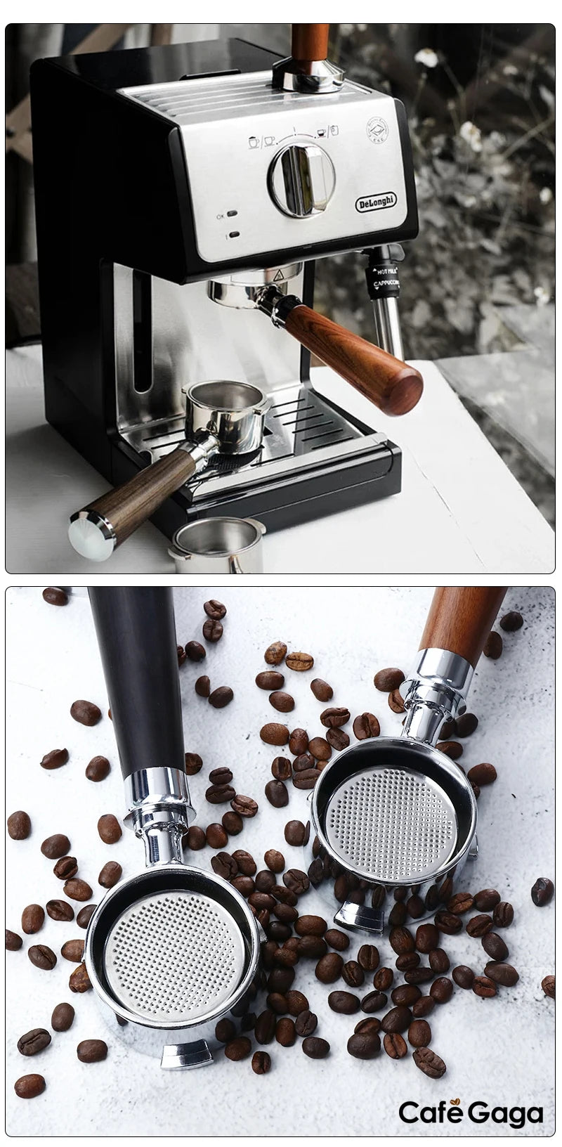 Bottomless 51mm Naked Portafilter For Delonghi