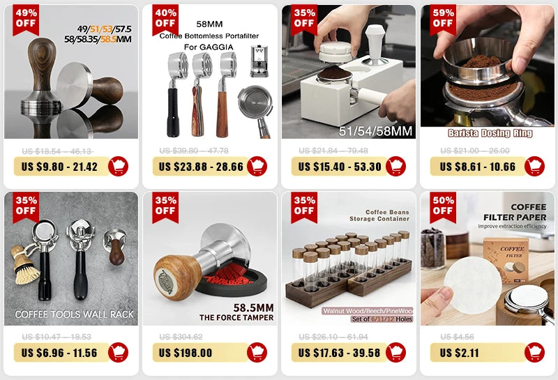 Bottomless 58MM  Naked Portafilter For Gaggia Classic