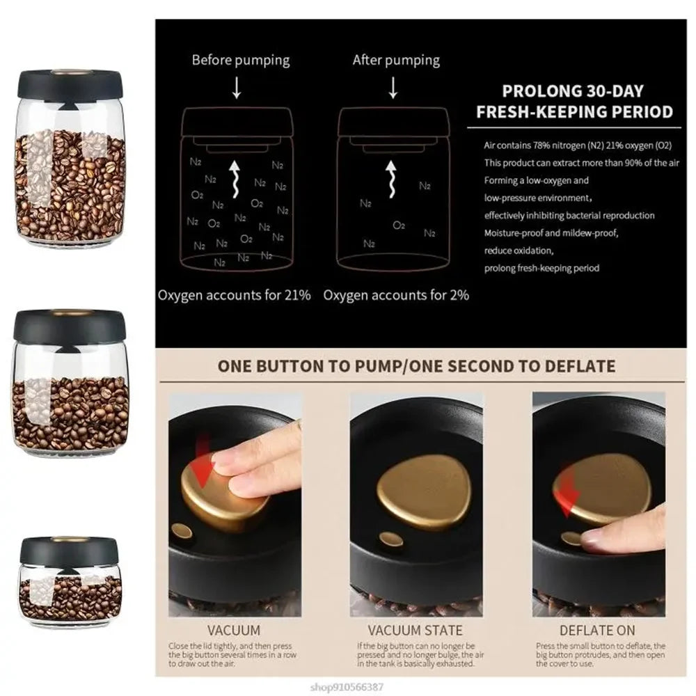 Coffee Beans Vacuum Cannister