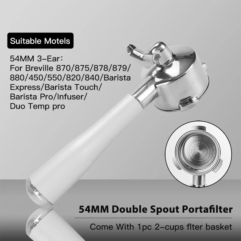 Bottomless 54mm Naked Portafilter for Breville & Sage